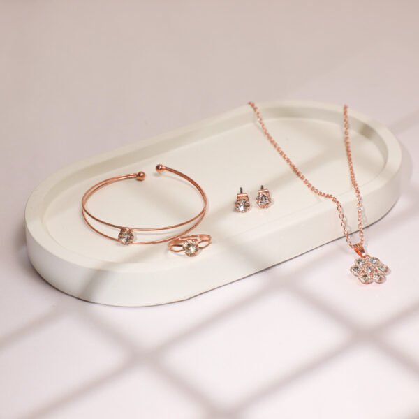 Rose gold Diamond Necklace Combo