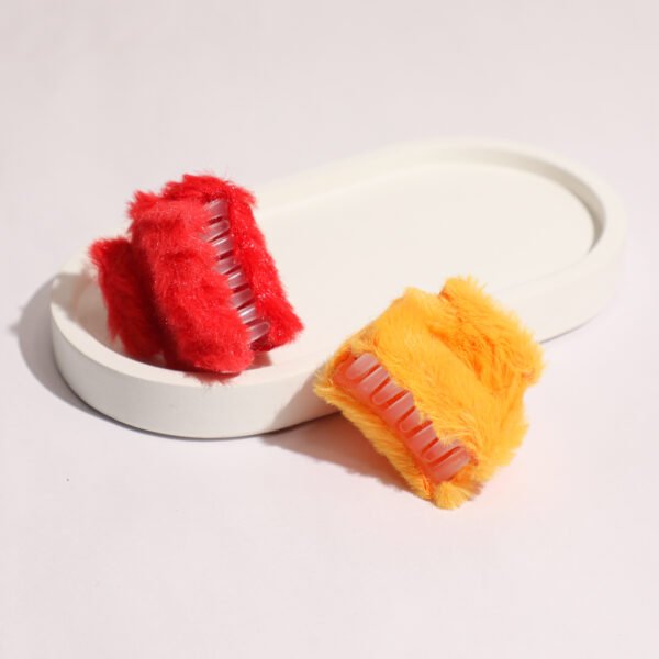 2 Pcs Fur Hair Claw Clip