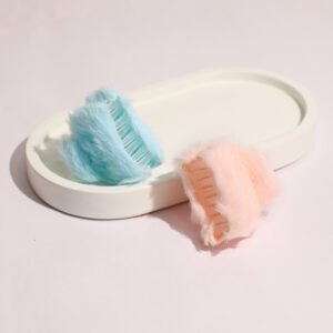 2 Pcs Fur Hair Claw Clip