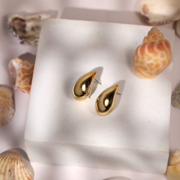 Gold | Silver | Korean Water Drop Stud Earring