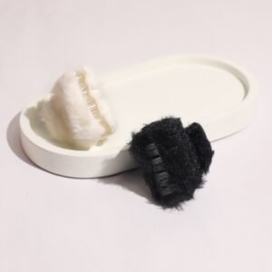 2 Pcs Fur Hair Claw Clip