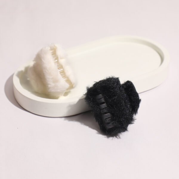 2 Pcs Fur Hair Claw Clip