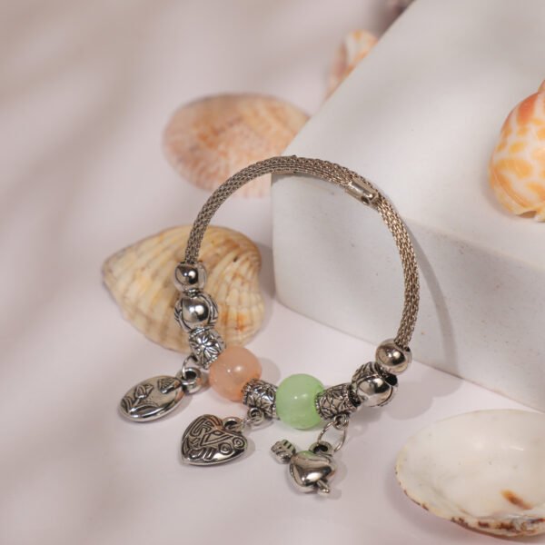 Heart Oxidised Bracelet