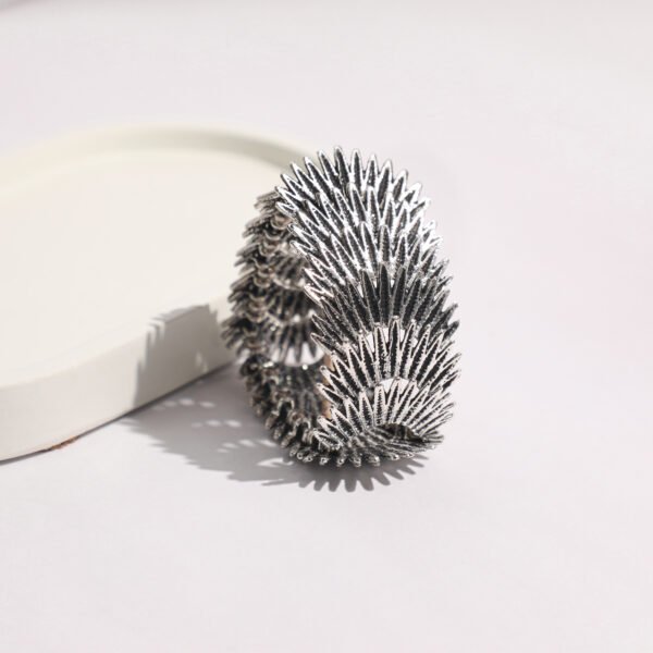Staichival Silver Oxidised Bracelet