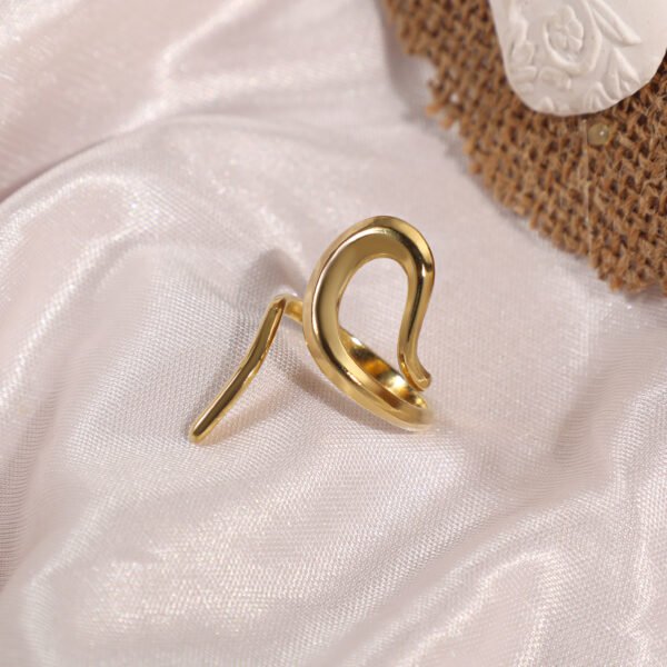 Anti-Tarnish Hip Hop Retro Plating Irregular Open Rings